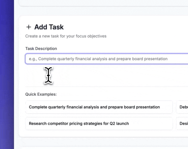 Set Your Goal demonstration